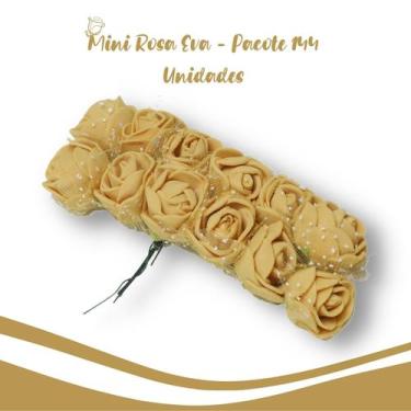 Imagem de Flor De Eva Ouro - MIni Rosa - Pacote Com 144 Unidades - Nybc
