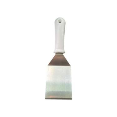 Imagem de Espátula Curva 3 Polegadas Inox para Lanches Chapa Chapeiro - SQ