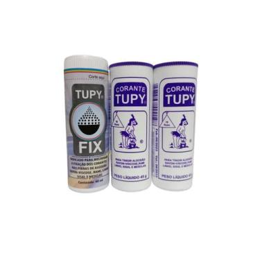 Imagem de Kit 2 Corantes Tintura Várias Cores 45g + 1 Fixador Tupy Fix, Roxo
