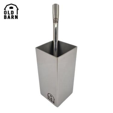 Imagem de Kit Tereré 1 Cuia Quadrada De Inox 250ml 1 Bomba De Inox Com Filtro De