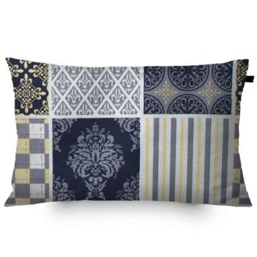 Imagem de Almofada Retangular 30x50cm Wendy Retalhos - FASTLAR
