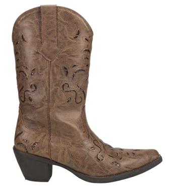 Imagem de ROPER Bota feminina Chloe Snip Toe Casual Cano Médio 5-7,6 cm - Marrom, Marrom, 38