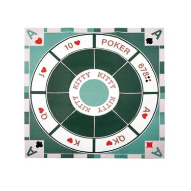 Imagem de Extguds Michigan Rummy Play Mat，27.6" x 27.6", 2-9 Players, Classic Family Casino Card Games of Bets and Bluffs. The Perfect Blend of Rummy and Poker, Perfect for Family Game Night（Only Game Mats）