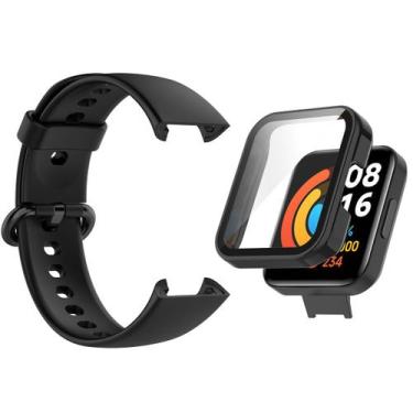 Imagem de Kit Pulseira + Full Case para Mi Watch 2 Lite - Estilo no Pulso, Preto