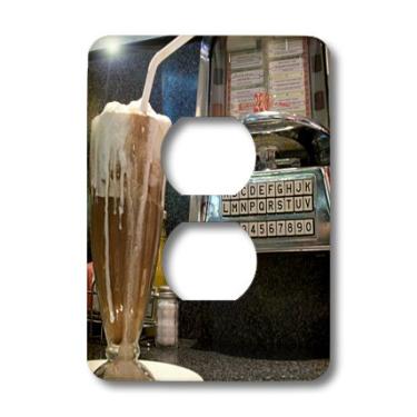Imagem de 3dRose LLC lsp_90166_6 Illinois, Chicago Tableside Jukebox, Diner Us14 Bja0054 Jaynes Gallery 2 Plug Outlet Cover