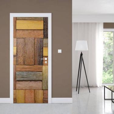 Imagem de Adesivo de Porta Madeiras Modelo 03 - Império da Impressão, M - 80cm X