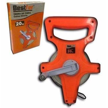 Imagem de Trena De Fibra De Vidro Bestfer - 20 Metros - Com Manivela