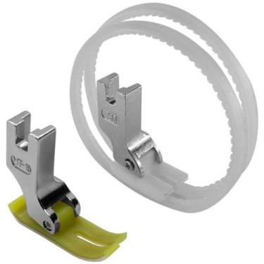Imagem de 02 Calcador Deslizante Teflon Correias Maq. Reta Industrial - Evolvere