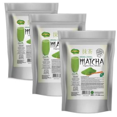 Imagem de KIT C/3 Matcha Legítimo Premium 100% Puro Original Chá Em Pó - Unilife
