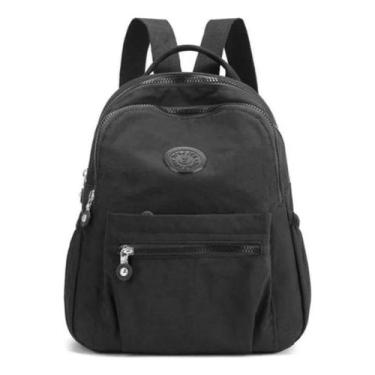 Imagem de Mochila Feminina Tactel Resistente Moderna Descolada Top - Alwy, Preto