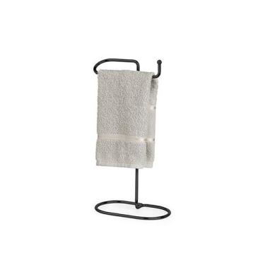 Imagem de Porta Toalha Preto Toalheiro de Mesa em Aço Black - PASSERINI