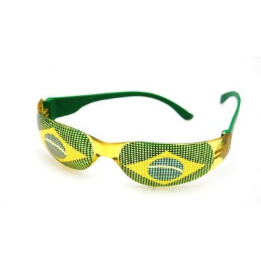 Imagem de Kit 10 Óculos do Brasil Comemorativo Copa do Mundo Atacado