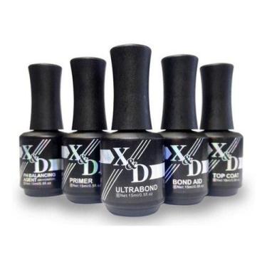 Imagem de Kit Top Coat+ Ph + Primer X&d Preparadores Para Unhas De Gel - oem
