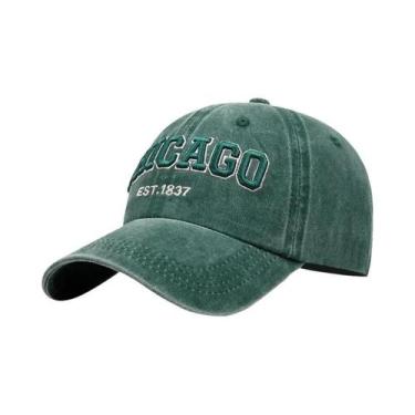 Imagem de Boné Snapback Unissex de Algodão - Estilo Hip Hop Chicagoh para Primav
