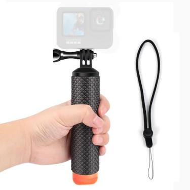 Imagem de HoneTeek Alça flutuante à prova d'água para câmera GoPro Hero 12, 11, 10, 9, 8, 7, 6, 5, 4, 3+ Session, kit de acessórios para insta360 Action4/3, GoPro Accessories Grip Stick