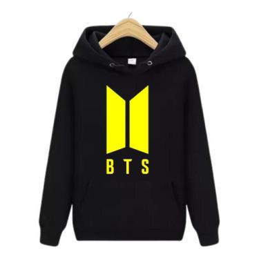 Imagem de Blusa de Moletom Canguru BTS I - Wess Store, Amarelo, P
