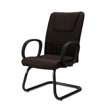 Imagem de Cadeira Diretor Venézia Pé Continuo Braços 0077 - Flex Cadeiras, Bronz
