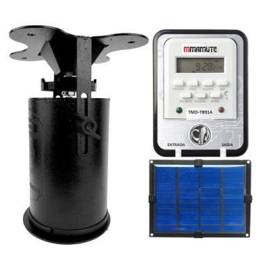 Imagem de Alimentador Automático Cevador Ave Piscicultura Solar Javali - mmamute