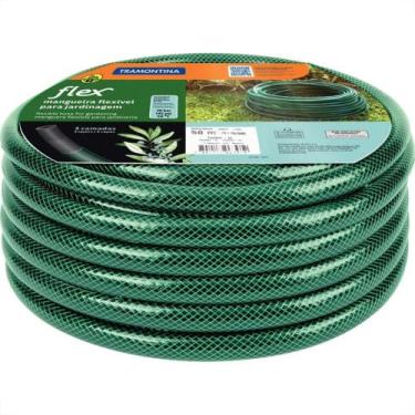 Imagem de Mangueira Jardim Tramontina.Flex Preta/Verde Com 50M, Preto