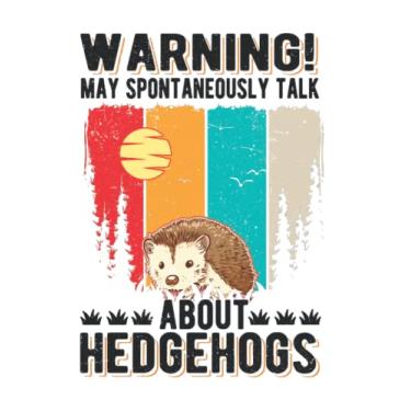 Imagem de Igel Notizbuch: May spontaneously talk about Hedgehogs Igel / 6x9 Zoll / 120 karierte Seiten Seiten
