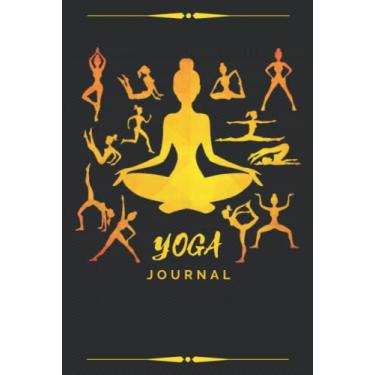 Imagem de Yoga Journal for Women: A Beautiful Hardcover Yoga Meditation Journal Notebook for Women - Keep Track of your Daily Chakra Sessions, Yoga Asanas & ... Black Edition - [120 Pages, 6X9 Inches]