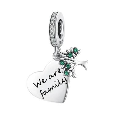 Imagem de Amuletos de Trevo Verde para Pulseira de Prata Esterlina 925 - Acessór