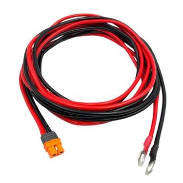 Imagem de daier Cabo de extensão XT60i 10AWG, cabo de bateria XT60i fêmea para terminal de anel O para gerador de bateria de estação de energia portátil