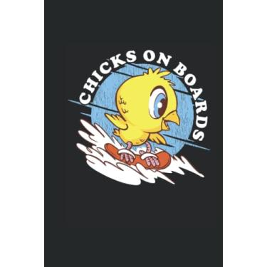 Imagem de Chicks en tableros - cuaderno para conductores de snowboard: Notebook Din A5 (6x9) para snowboarders y snöber con 120 páginas forradas y días de semana para la función del diario