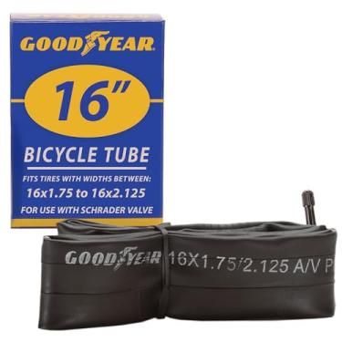 Imagem de Goodyear Tubo de bicicleta, 16 x 1,75/2,125 | Tubo de bicicleta de 40,6 cm com borracha butílica | Tubos de mountain bike confiáveis para ciclismo premium | 16 x 1,75/2,125