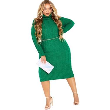 Imagem de City Chic Women's Apparel Vestido feminino City Chic Plus Size Kenzi, Pedra verde, 21 Plus Size