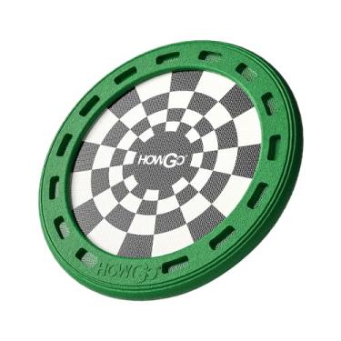 Imagem de HOWGO Brinquedo para cães Flyer, disco voador para cães, brinquedo para cães voadores, leve, durável e resistente à água, 24 cm (verde)