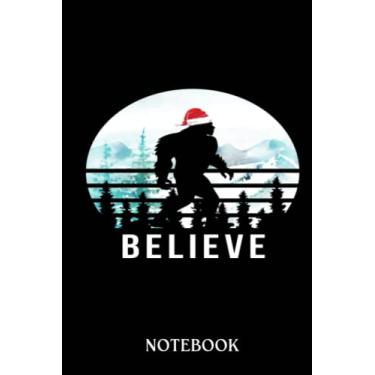 Imagem de Bigfoot notebook: Believe Bigfoot Sasquatch Santa Funny Christmas | 120 pages College Ruled Notebook | 6x9" Designer Cover | A Great Gift Bigfoot Believers, Enthusiasts, Researchers & Fans