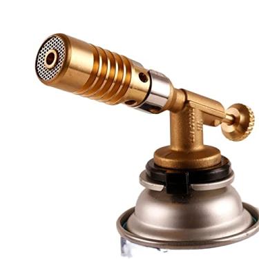 Imagem de Tocha de pistola de soldagem tocha de gás pistola de chama portátil maçarico de cobre chama de cobre queimador de gás butano isqueiro de aquecimento soldagem para acampamento ao ar livre pistola de