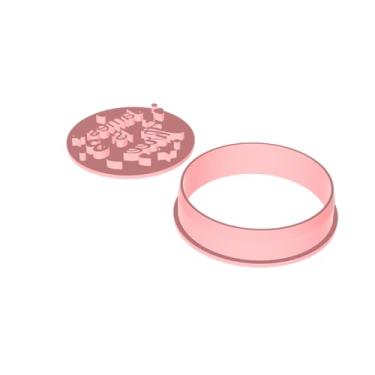 Imagem de Gravador de carimbo de biscoito de nome e idade para crianças, lembrancinhas de festa de primeiro aniversário, sacolas de festa DIY