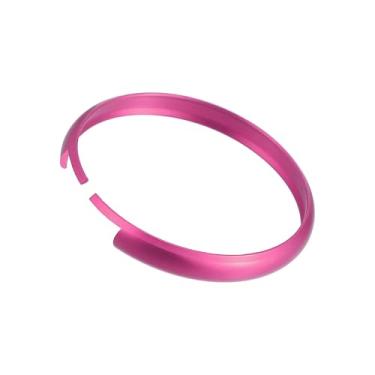 Imagem de Motoforti Capa para chaveiro de carro de liga de alumínio para Mini Cooper Smart Key R55 R56 R57 R58 R59 R60 - Pacote com 1 rosa de longa duração