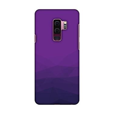 Imagem de Amzer Capa de encaixe rígido slim fit capa traseira com cabo USB tipo C e película de kit de limpeza de tela para Samsung Galaxy S9 Plus - Polygon Fun 4 HD Color, capa traseira ultra leve