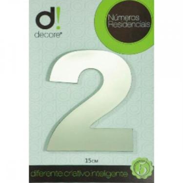Imagem de Numero Aluminio Espelhado 2 15Cm 16 - DECORE