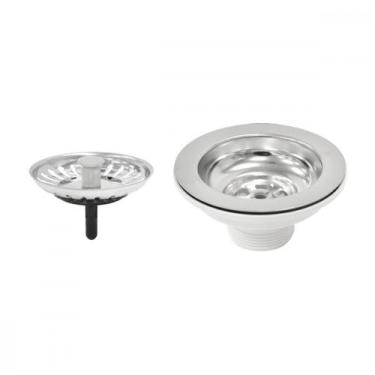 Imagem de Valvula Americana Metal Tramontina 4.1/2'' Economica Com Arruela Pvc