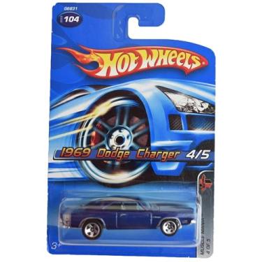 Imagem de Hot Wheels 1969 Dodge Charger, Muscle Mannia 4/5 [Dark Blue] #104