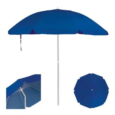 Imagem de Guarda Sol Bagum 2,40m Alumínio Articulado Premium Praia Azul - 3831 Mor