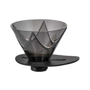 Imagem de Mugen Suporte Para Filtrar Café Hario Acrílico Preto Tamanho 02