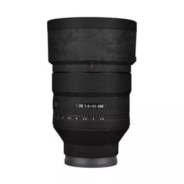 Imagem de Revestimento adesivo para lente de câmera antiarranhões para Sony FE 85 mm F1.4 GM Película protetora de vinil protetor corporal FE 1.4/85 GM 85 1.4 (preto mamãe)