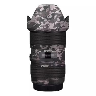 Imagem de Película protetora premium para lente de câmera Sigma 18-35 mm F1.8 DC HSM Art apto para Canon Mount Camera Skin Vinyl Wrap Film Body Protective Decal Coat (Camuflagem de campo)