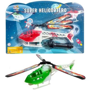 Imagem de Helicóptero de Brinquedo Infantil a Corda que Voa de Verdade - Toy Kin