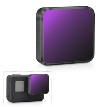 Imagem de LENSKINS Filtro ND32 para GoPro Hero 7 Preto/Herói 6 Preto/Herói 5 Preto, Vidro óptico japonês AGC, Revestimento multi-resistente de 18 camadas, Montado por pressão, selado por condições climáticas com pano de lente.