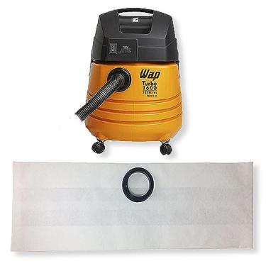 Imagem de 3 Saco Coletor Refil de Papel Descartável para Aspirador de Pó Wap Turbo 1600 Cartucho Bag