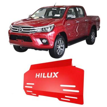Imagem de Protetor Motor Carter Hilux CD 2020 2021 2022 2023 Vermelho - C&K