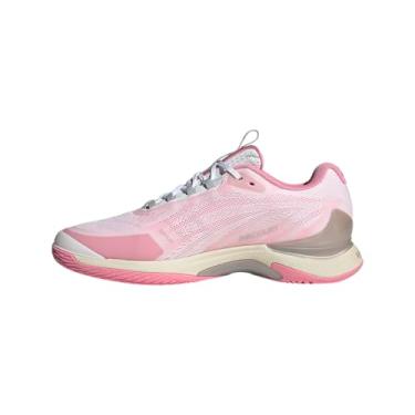 Imagem de adidas Tênis feminino Avacourt 2, Branco/champanhe metálico/rosa lúcido, 36