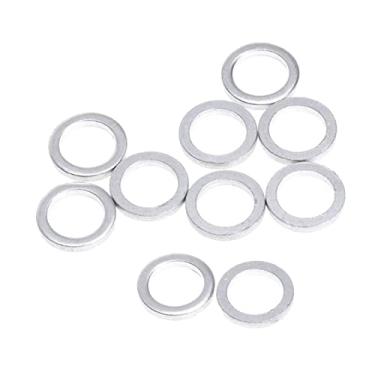 Imagem de Fancyes Espaçador de arruela de 1 mm de espessura para bicicleta, 10 peças, diâmetro interno de 9,8 mm para corrente de fone de ouvido de bicicleta