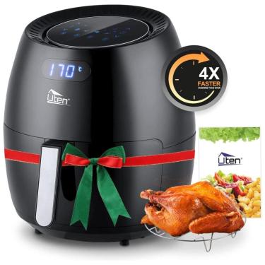 Imagem de Fritadeira Elétrica 6L com 8 Funções e Controle Digital, 1700W, 110v, UTEN 1088TS Air Fryer, Preto